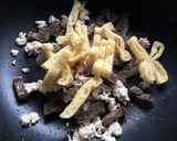 筍と鶏挽き肉、凍みコンニャク煮作り方3写真