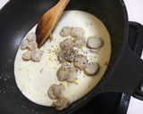 プチプラ食材で本格☆帆立クリームパスタ作り方5写真
