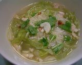 鶏ひき肉とキャベツのエスニックスープ作り方7写真