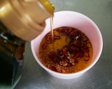 にんにくと輪切り唐辛子のオイル漬け作り方2写真