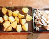 ごはんにお酒に!新じゃがときのこの炒め煮作り方2写真