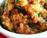 新じゃがと肉味噌の椎茸焼き～カレー風味～作り方7写真