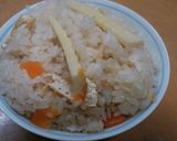 たけのこご飯バター醤油味作り方3写真