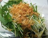 水菜とわかめのサラダ作り方4写真