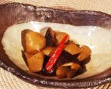 【便秘解消】こんにゃくと干しいたけの煮物作り方7写真