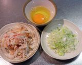 寒い日は毛蟹で作るカニ玉あんかけ温素麺作り方3写真