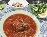 優しい味＊キャベトマ煮込みハンバーグ作り方5写真