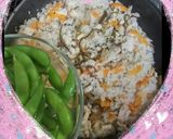 フライパンDe『♥鶏肉と野菜おこわ♥』作り方2写真