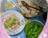 フライパンDe『♥鶏肉と野菜おこわ♥』作り方3写真