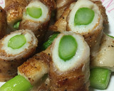 ちくわでカサ増し！！アスパラの肉巻き♪作り方5写真