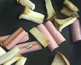 エリンギと魚肉ソーセージの照り焼き作り方2写真