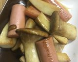 エリンギと魚肉ソーセージの照り焼き作り方4写真