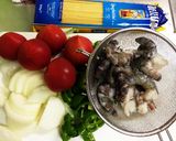 辛いが美味い!海老トマトパスタ作り方1写真