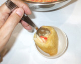 山芋・小海老・卵の油揚げを衣にした揚げ物作り方5写真