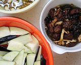 絶品☆ビーガン☆そら豆の入った麻婆茄子作り方1写真
