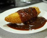 ふわふわチーズオムフライでオムハヤシ作り方10写真
