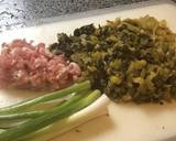 高菜と豚バラのチャーハン作り方1写真