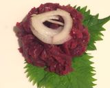 おうち居酒屋♡食べて納得、鯨ユッケ作り方3写真