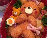 キャラ弁 ☆おやすみクマさん☆オムライス作り方6写真