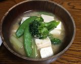 お味噌汁にブロッコリー作り方5写真