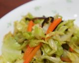 春キャベツとにんじんの塩昆布＆オイル和え作り方4写真