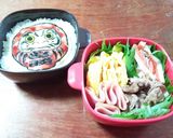必勝だるま 海苔アート キャラ弁作り方4写真
