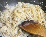 プチプラ食材で本格☆帆立クリームパスタ作り方10写真
