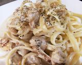 プチプラ食材で本格☆帆立クリームパスタ作り方11写真