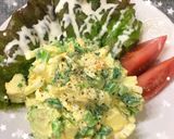 春メニュー♡菜の花とアボカドの卵サラダ作り方6写真