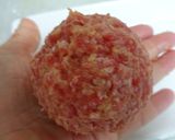 丸ごと新玉葱入り✿ころころハンバーグ✿作り方6写真