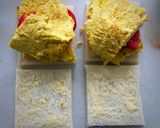 チーズと卵焼きとチーズのサンドウィッチ！作り方8写真