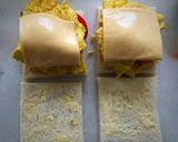 チーズと卵焼きとチーズのサンドウィッチ！作り方9写真