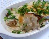 残り餃子で豆腐ソースのグラタン風チーズ焼作り方10写真