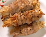 超〜簡単 油なしコマ切れ肉でえのき巻き作り方4写真