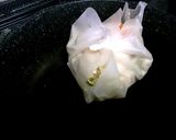 ツナとキャベツの巣ごもり　ペーパー蒸し作り方5写真