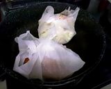ツナとキャベツの巣ごもり　ペーパー蒸し作り方6写真