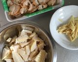 生姜のいい香り♪筍と帆立の炊き込み御飯作り方1写真