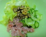 ＊摘果メロンと生ハムのサラダ＊作り方3写真