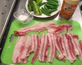 アスパラ・スナップえんどうの豚バラ肉巻き作り方1写真