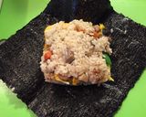 タケノコご飯で作る〜おにぎらず作り方3写真