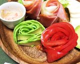 餃子の皮とハムで☆バラの花作り方4写真