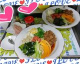冷やし中華で➡✨斬新✨温・中華❗❗作り方3写真