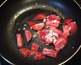 トマトとブルサンチーズのパスタ作り方1写真