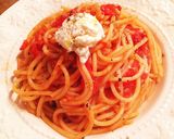 トマトとブルサンチーズのパスタ作り方4写真