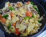 豚肉とキャベツとトマトの蒸し炒め作り方4写真