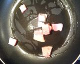 豆苗、インゲン豆、ベーコンの温サラダ作り方1写真