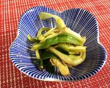 山菜 ウルイの麺つゆ漬け作り方2写真