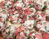 豚コマと大葉のまんまるカツ作り方2写真
