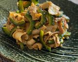 ゴーヤと豚肉のキムチ味噌炒め作り方5写真