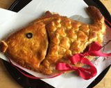お食い初め 鯛型ミートパイ作り方12写真